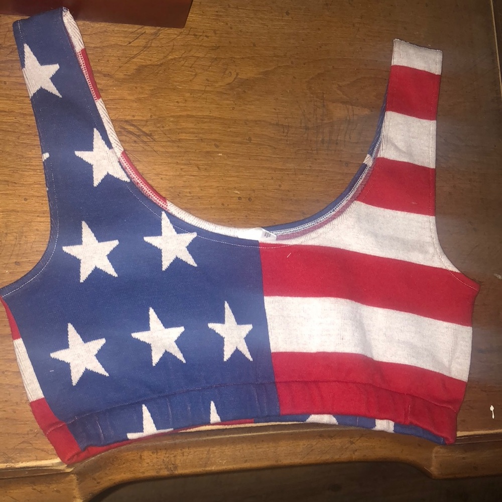 ⚜️B T Q | NEW! USA Crop Bralette Top